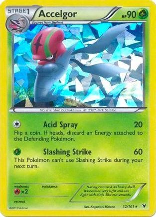 [PKM] Accelgor (12/101) (Cracked Ice Holo) (Theme Deck Exclusive) [Black & White: Noble Victories]