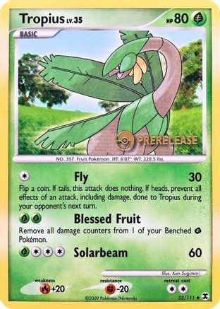 [PKM-R] Tropius (52/111) (Prerelease Promo) [Nintendo: Black Star Promos]