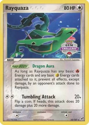 [PKM-R] Rayquaza (22/107) (Gym Challenge Promo) [EX: Deoxys]