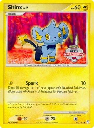 [PKM] Shinx (98/130) (City Championships Promo) [Nintendo: Black Star Promos]