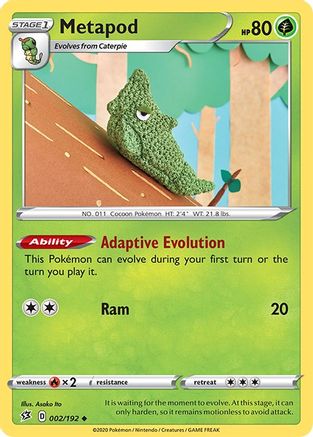[PKM] Metapod (002/192) [Sword & Shield: Rebel Clash]