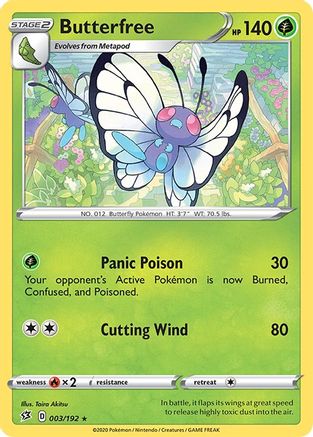[PKM] Butterfree (003/192) [Sword & Shield: Rebel Clash]