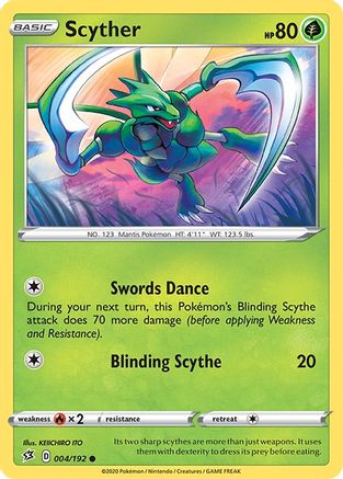 [PKM] Scyther (004/192) [Sword & Shield: Rebel Clash]