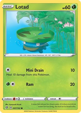 [PKM] Lotad (007/192) [Sword & Shield: Rebel Clash]