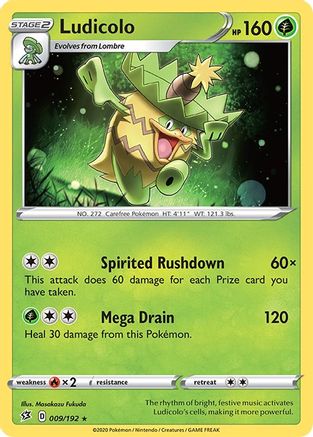 [PKM-R] Ludicolo (009/192) [Sword & Shield: Rebel Clash]