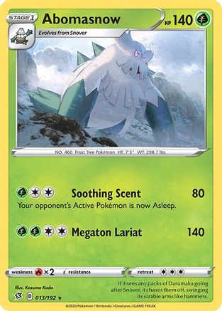 [PKM-R] Abomasnow (013/192) [Sword & Shield: Rebel Clash]