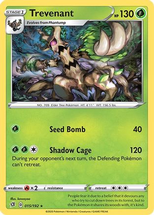 [PKM] Trevenant (015/192) [Sword & Shield: Rebel Clash]