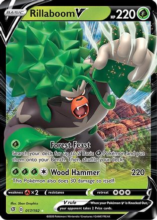 [PKM] Rillaboom V (017/192) [Sword & Shield: Rebel Clash]