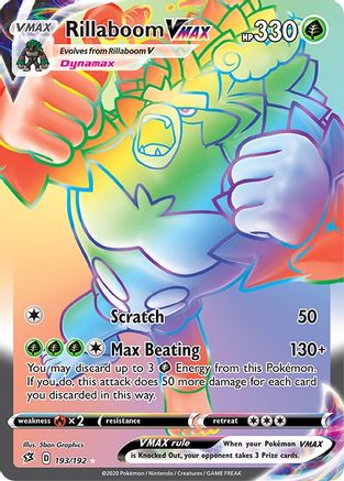 [PKM] Rillaboom VMAX (193/192) [Sword & Shield: Rebel Clash]