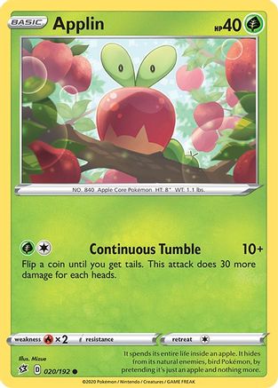 [PKM] Applin (020/192) [Sword & Shield: Rebel Clash]