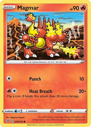 [PKM] Magmar (029/192) [Sword & Shield: Rebel Clash]