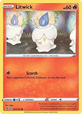 [PKM] Litwick (031/192) [Sword & Shield: Rebel Clash]