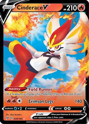 [PKM] Cinderace V (035/192) [Sword & Shield: Rebel Clash]