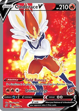 [PKM] Cinderace V (178/192) [Sword & Shield: Rebel Clash]