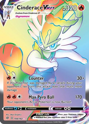[PKM] Cinderace VMAX (194/192) [Sword & Shield: Rebel Clash]