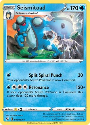 [PKM-R] Seismitoad (046/192) [Sword & Shield: Rebel Clash]
