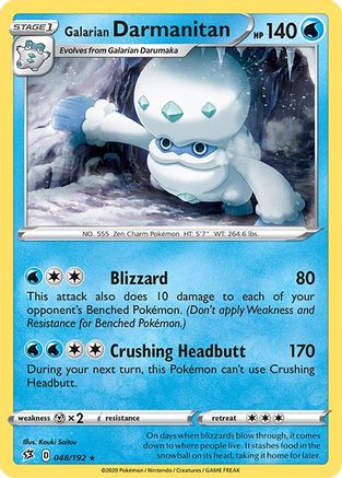 [PKM] Galarian Darmanitan (048/192) [Sword & Shield: Rebel Clash]