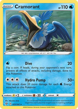 [PKM] Cramorant (051/192) [Sword & Shield: Rebel Clash]
