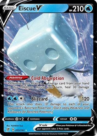 [PKM] Eiscue V (055/192) [Sword & Shield: Rebel Clash]