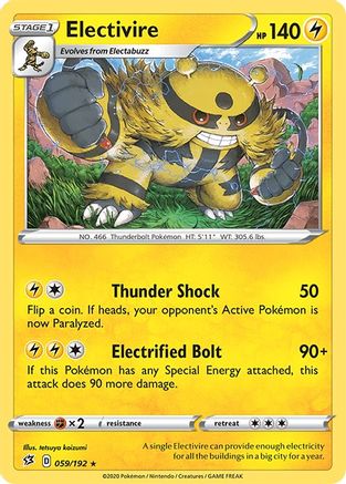 [PKM] Electivire (059/192) [Sword & Shield: Rebel Clash]