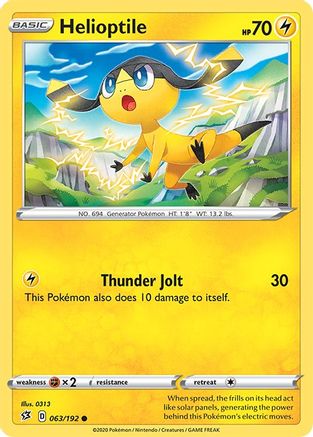 [PKM] Helioptile (063/192) [Sword & Shield: Rebel Clash]