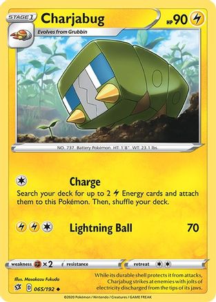 [PKM] Charjabug (065/192) [Sword & Shield: Rebel Clash]