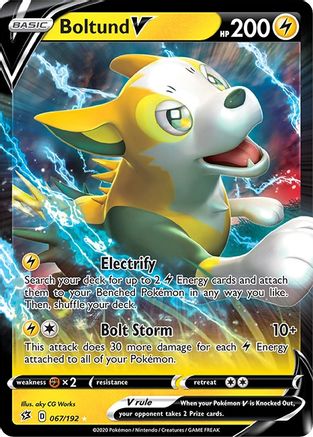 [PKM] Boltund V (067/192) [Sword & Shield: Rebel Clash]