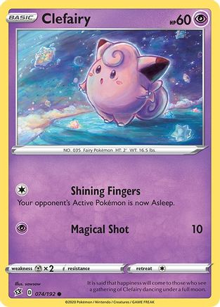 [PKM] Clefairy (074/192) [Sword & Shield: Rebel Clash]