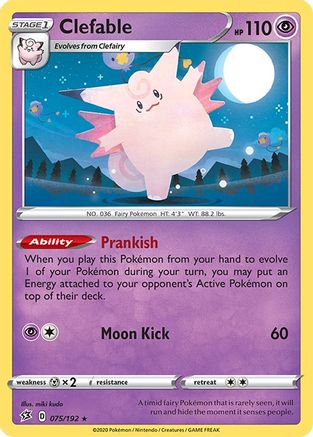 [PKM] Clefable (075/192) [Sword & Shield: Rebel Clash]