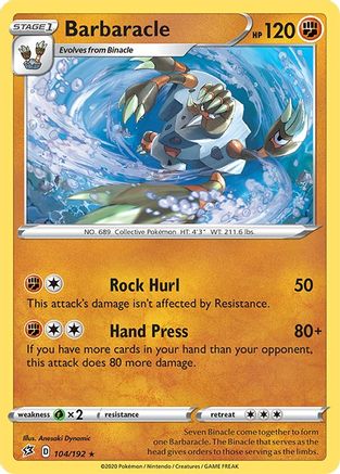 [PKM] Barbaracle (104/192) [Sword & Shield: Rebel Clash]