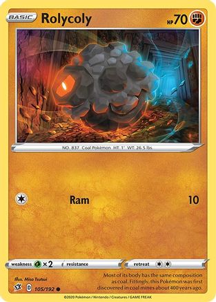 [PKM] Rolycoly (105/192) [Sword & Shield: Rebel Clash]