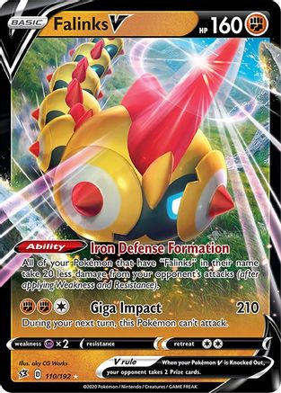 [PKM] Falinks V (110/192) [Sword & Shield: Rebel Clash]