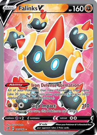 [PKM] Falinks V (185/192) [Sword & Shield: Rebel Clash]