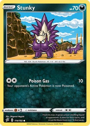[PKM] Stunky (114/192) [Sword & Shield: Rebel Clash]