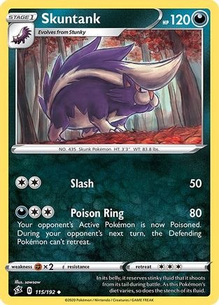 [PKM] Skuntank (115/192) [Sword & Shield: Rebel Clash]