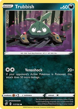[PKM] Trubbish (117/192) [Sword & Shield: Rebel Clash]