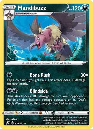 [PKM] Mandibuzz (120/192) [Sword & Shield: Rebel Clash]