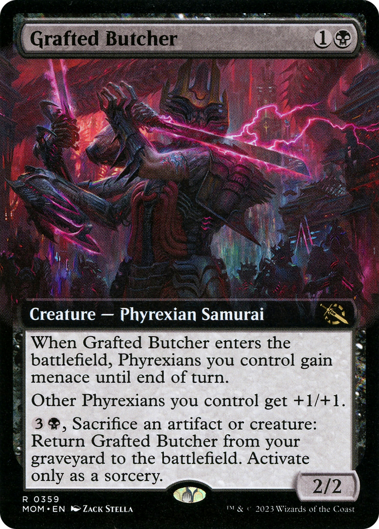 {R} Grafted Butcher (Extended Art) [March of the Machine][MOM 359]