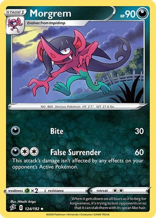 [PKM] Morgrem (124/192) [Sword & Shield: Rebel Clash]
