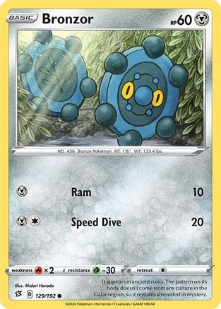 [PKM] Bronzor (129/192) [Sword & Shield: Rebel Clash]