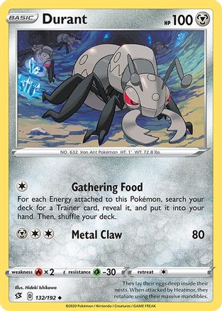 [PKM] Durant (132/192) [Sword & Shield: Rebel Clash]