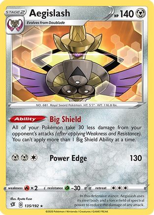 [PKM] Aegislash (135/192) [Sword & Shield: Rebel Clash]