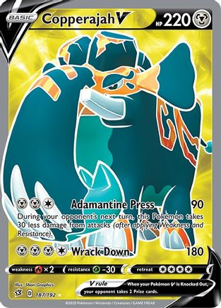 [PKM] Copperajah V (187/192) [Sword & Shield: Rebel Clash]