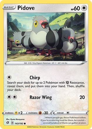 [PKM] Pidove (143/192) [Sword & Shield: Rebel Clash]