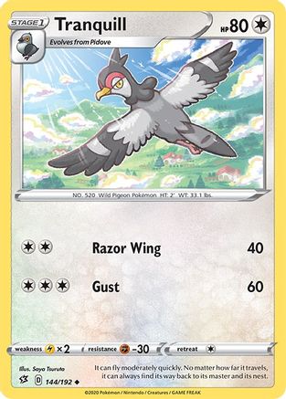 [PKM] Tranquill (144/192) [Sword & Shield: Rebel Clash]