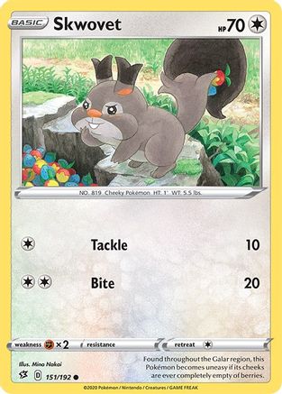 [PKM] Skwovet (151/192) [Sword & Shield: Rebel Clash]
