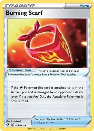 [PKM] Burning Scarf (155/192) [Sword & Shield: Rebel Clash]