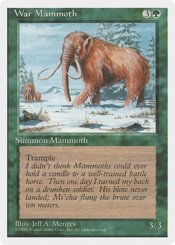 {C} War Mammoth [Fourth Edition][4ED 286] - Misty Mountain Games
