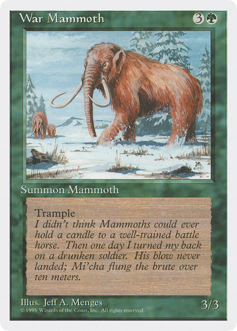 {C} War Mammoth [Fourth Edition][4ED 286]
