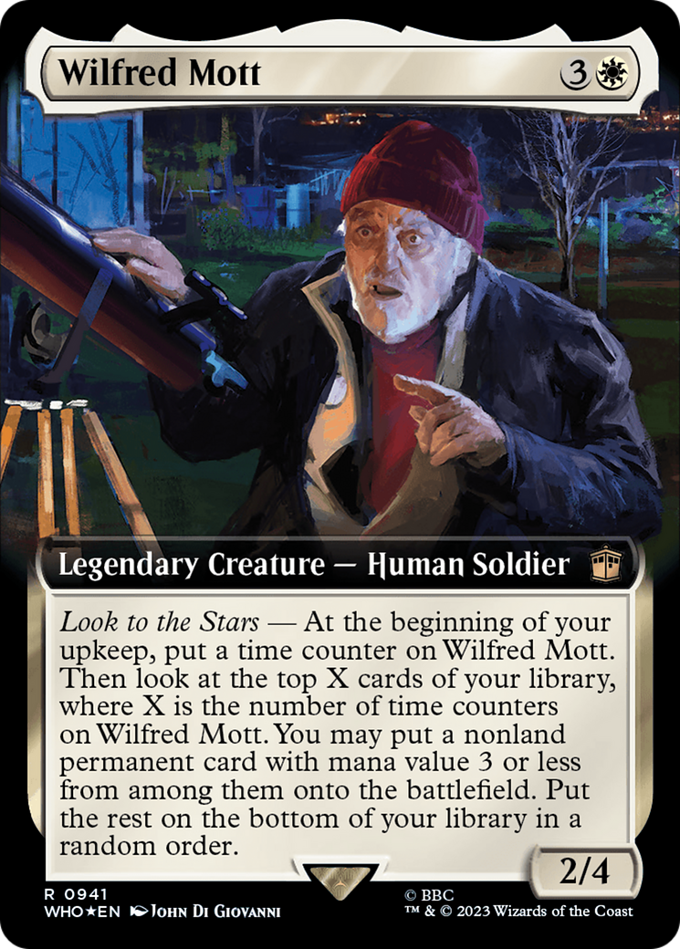{R} Wilfred Mott (Extended Art) (Surge Foil) [Doctor Who][WHO 941]